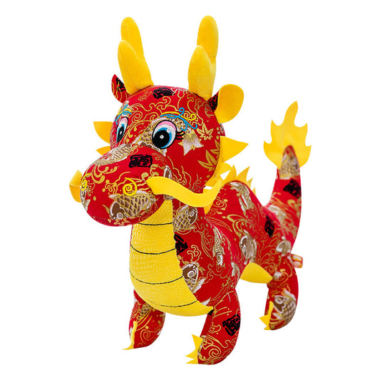Dragon Year Mascot Doll Flower Cloth