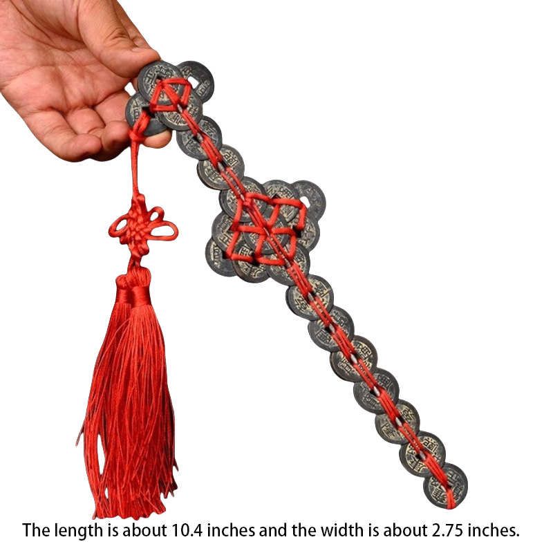 Copper Coin Sword Pendant, Five Emperors' Coin Sword, Good Luck Sword, Feng Shui Sword