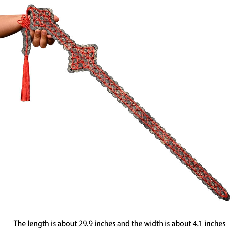 Copper Coin Sword Pendant, Five Emperors' Coin Sword, Good Luck Sword, Feng Shui Sword